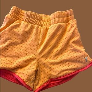 Old Navy Active Orange Shorts with Pink Accents